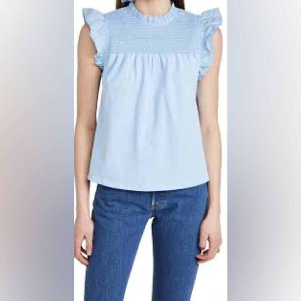 English Factory Smocking Yoke Tee